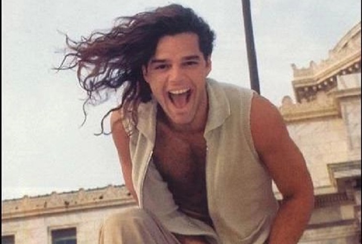 Young Ricky Martin With a Long Wavy Hair