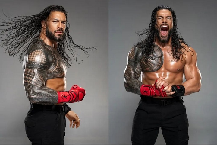 wwe's roman reigns With a Long Straight Hair