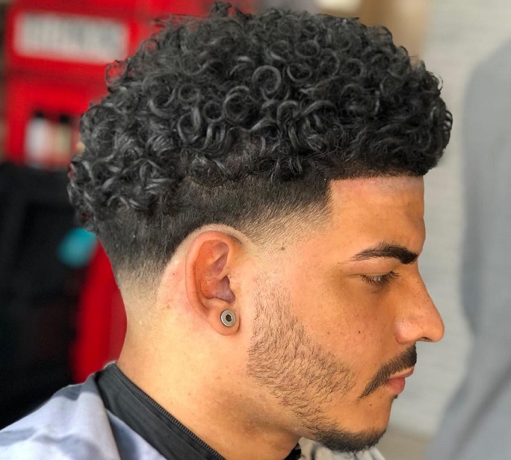 Square Fade Line And Curls
