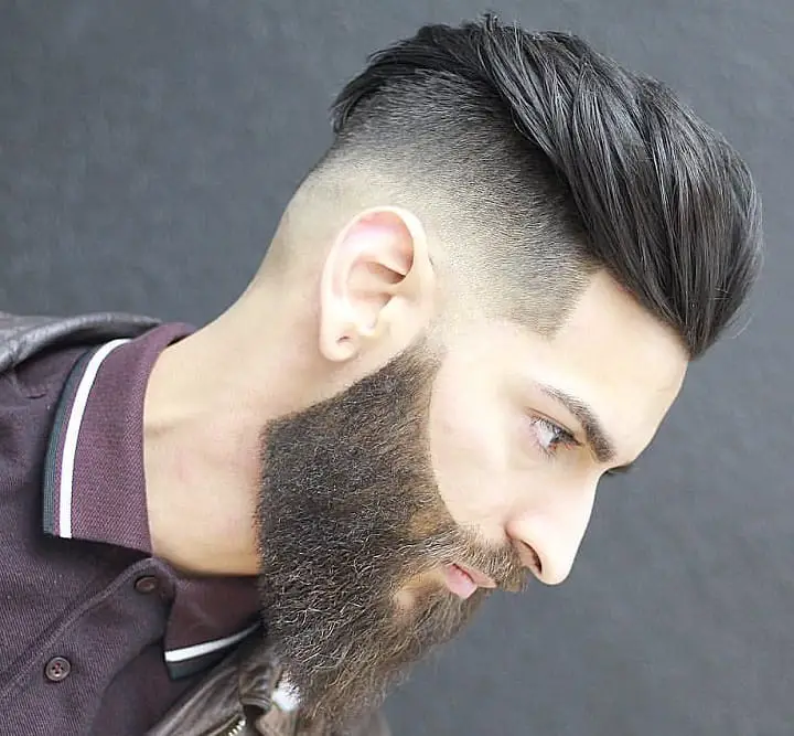 Textured Comb-Over and Beard 