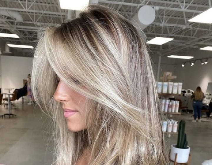 Blown Out Blonde Hair Color