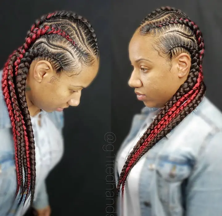 Braided Black And Red