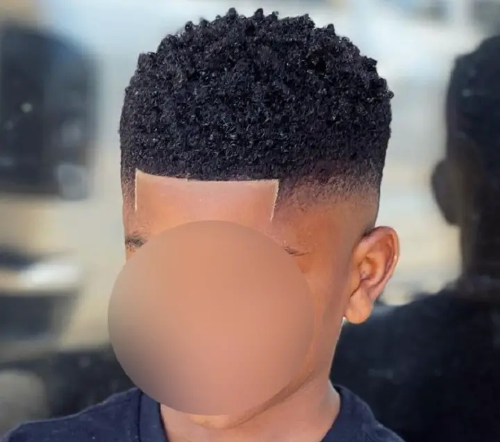 Biracial Boys Flat Curly Top Hair