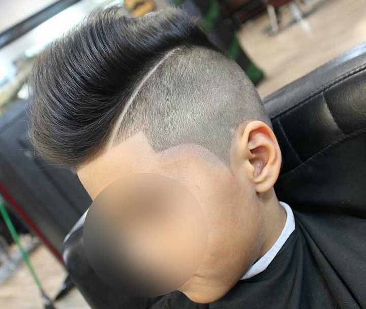 Modern Boy Hard Part Haircut