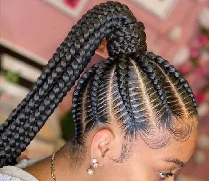 Protective Cornrows Baddie Hairstyle