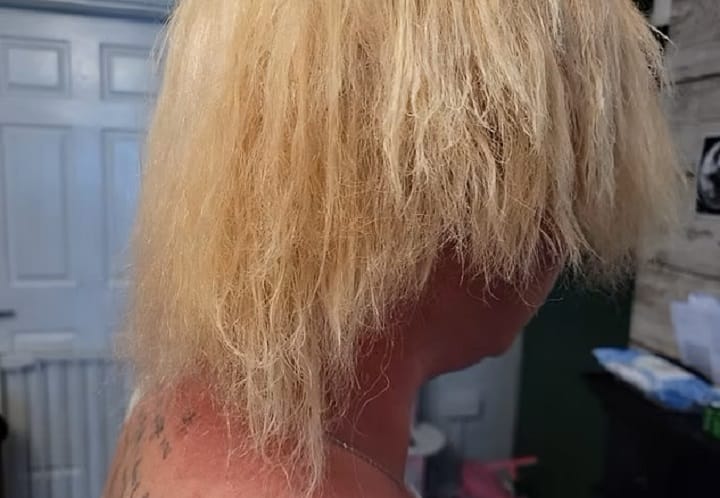 Damaged Blonde Hair