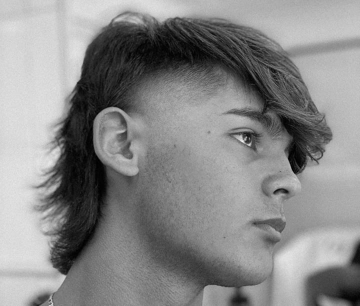 Straight Longer Mullet