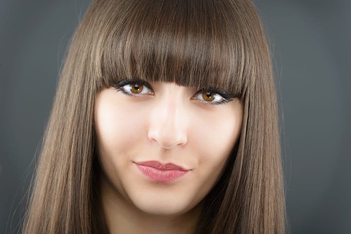 Girl With Textured Bangs
