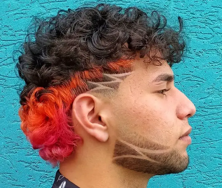 Two Colored Perm Curlsmullet perms for guys
permed mullet male
permed mullet woman
