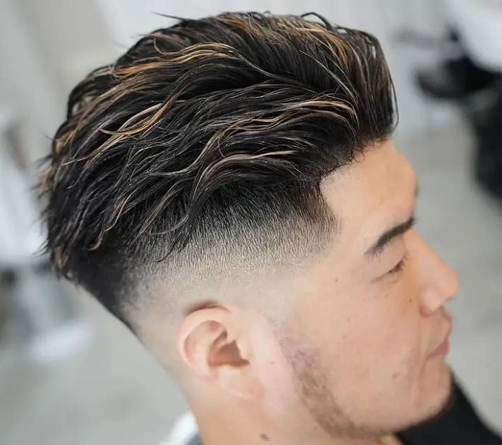 Wavy Undercut With Highlights