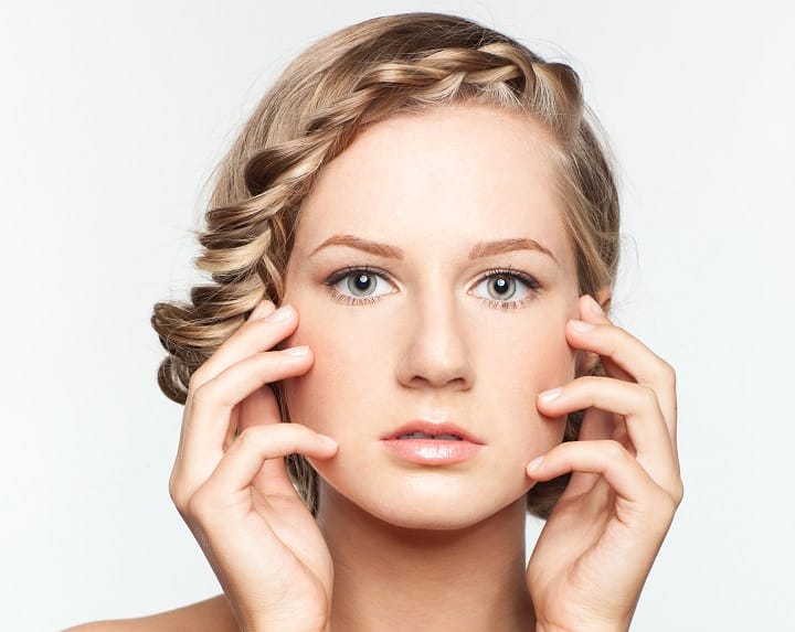 Woman With a Braided Headband Hairstyle