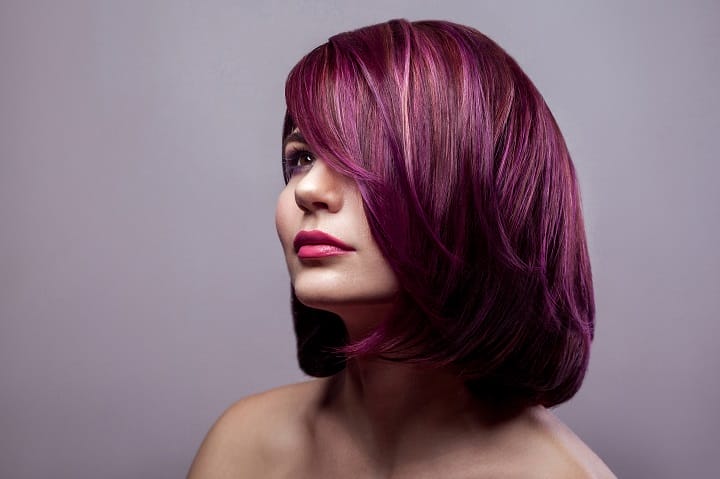 30 Vibrant Purple Highlights: Best Violet Hair Ideas & Hairstyles for ...