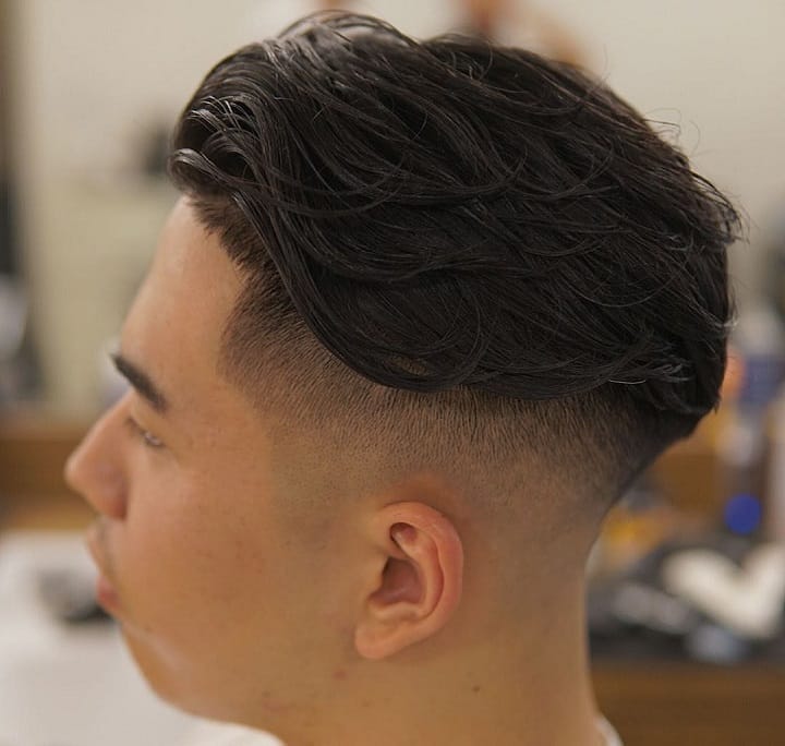Disconnected Undercut and Brushed Back Top 