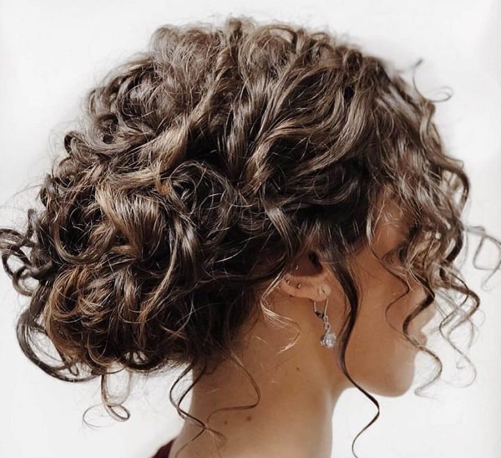 GIrl With Curly Bun