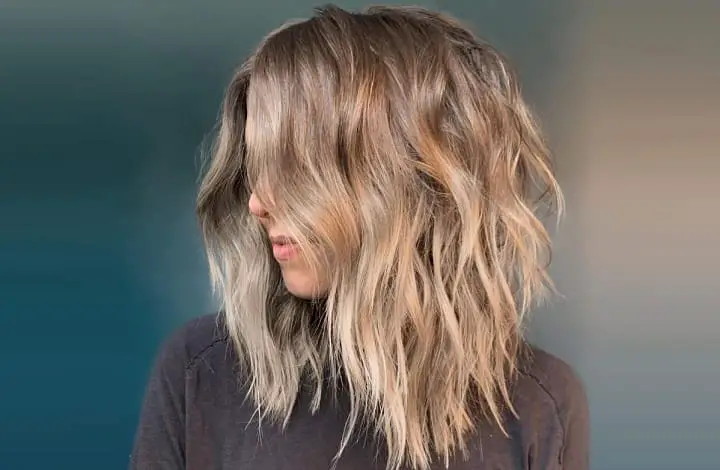 Girl With Shoulder-Length Textured Lob