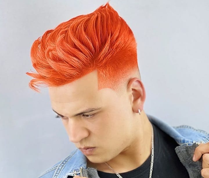 Orange Textured Ducktailwild hair styles
craziest hair cuts
craziest hair styles
