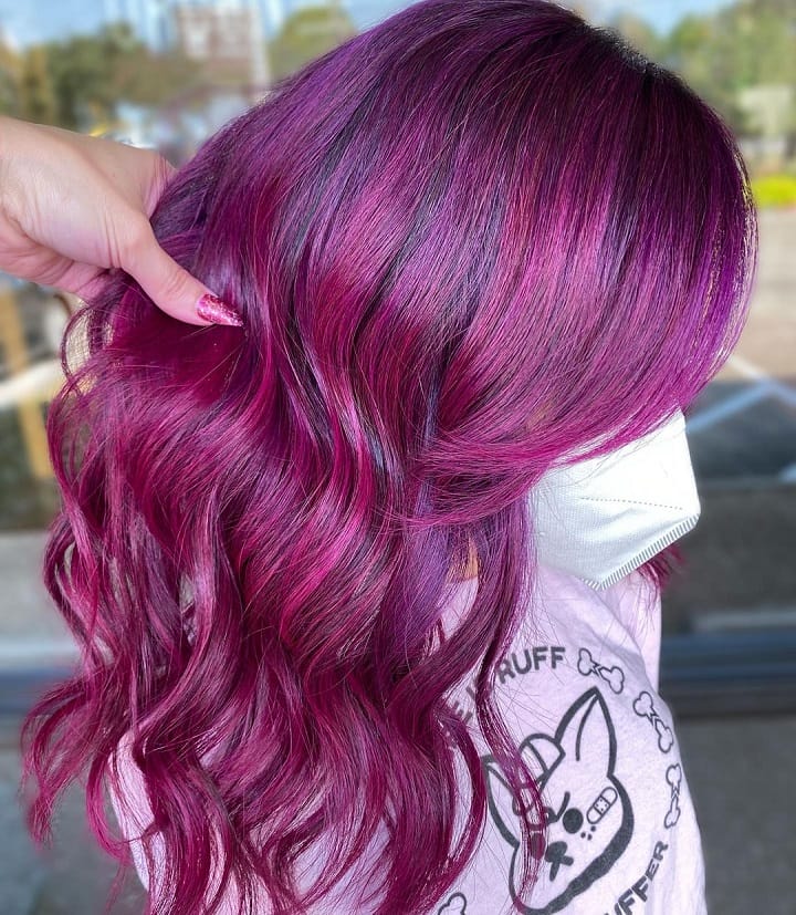 40 Best Plum Hair Color Ideas And Hairstyles For Rebel Look Burgundy Hair Styling Tips 