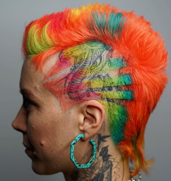 Punk Mohawk Hairalternative shoulder length hairstyles
cool alt hairstyles
edgy hair 2023
