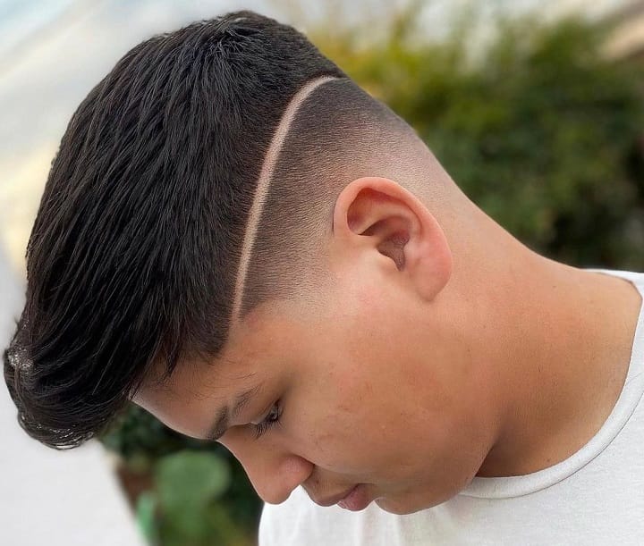 Shape-Up Fade and Quiff Hairstyle 