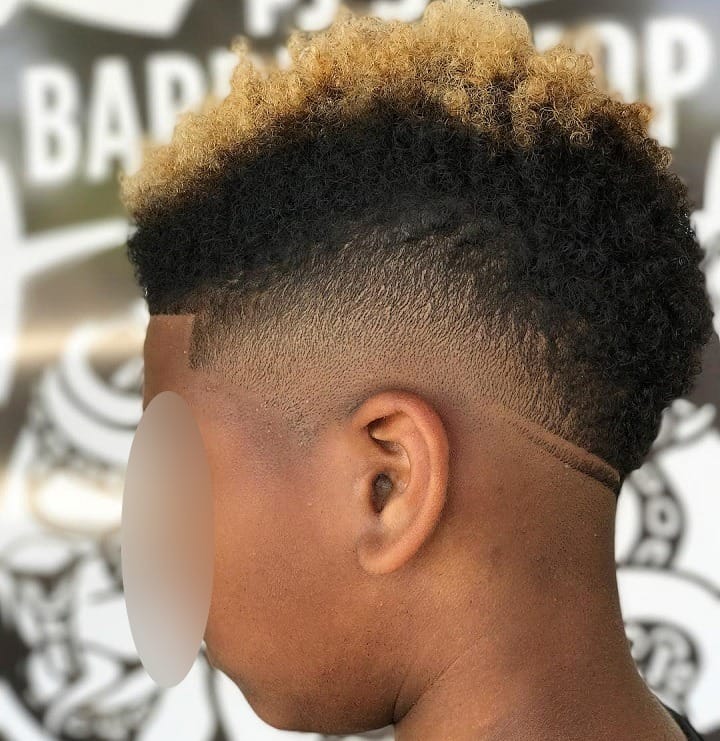 Shorter Mohawk With Bleached Peaks