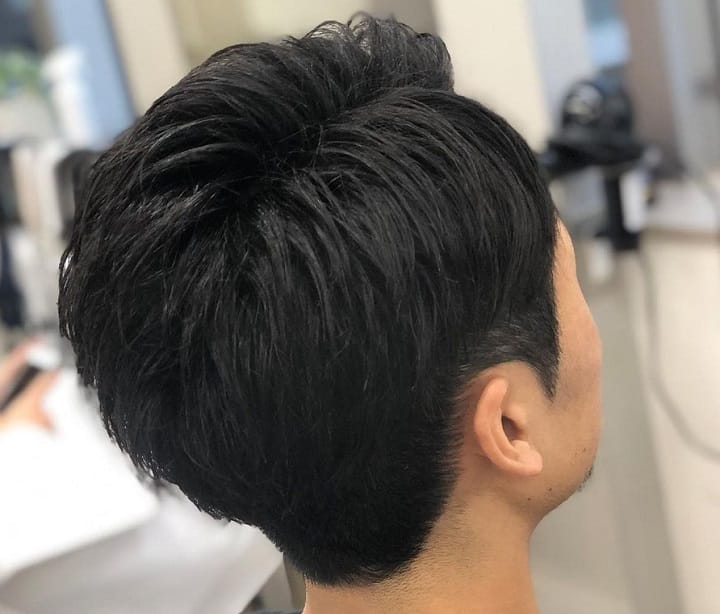 Side-Parted Asian Hair 