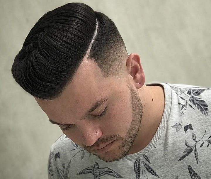 Sideline And Combed Pompadour