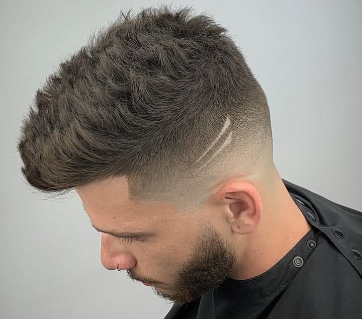 Taper Fade Notches And Brush Up