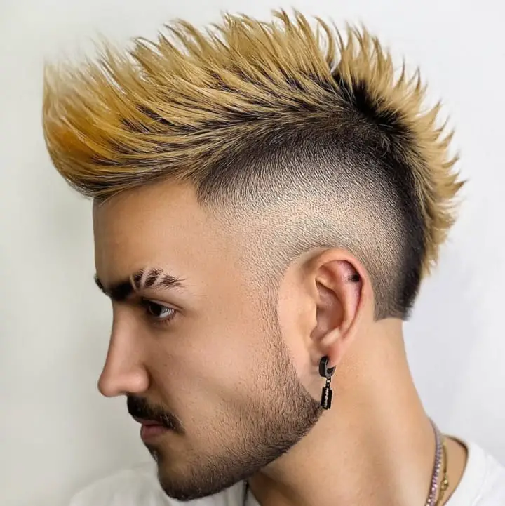 Blonde Spiky Mohawk