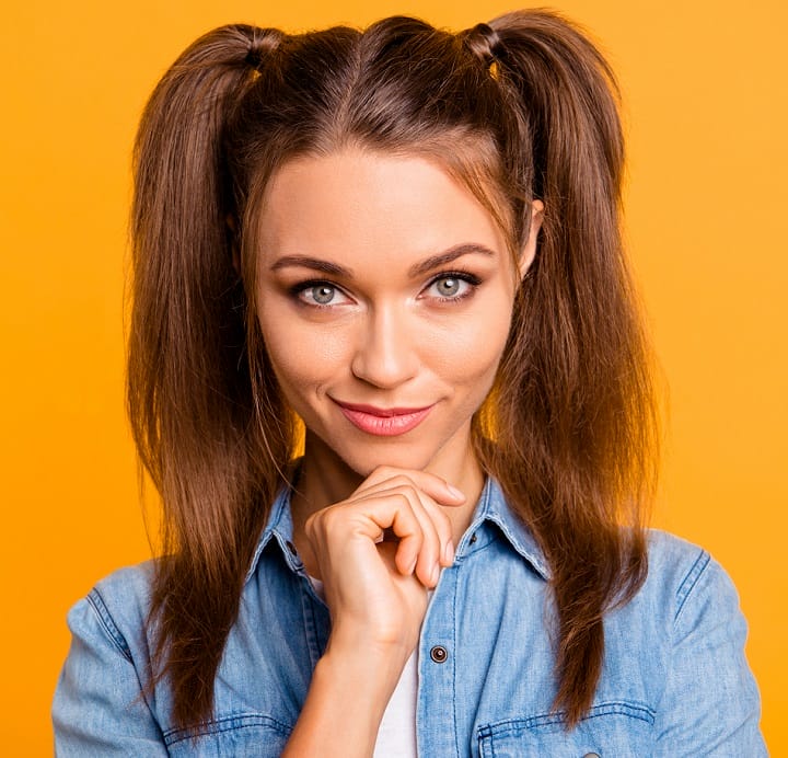 Classic Pigtails Baddie Haircut 