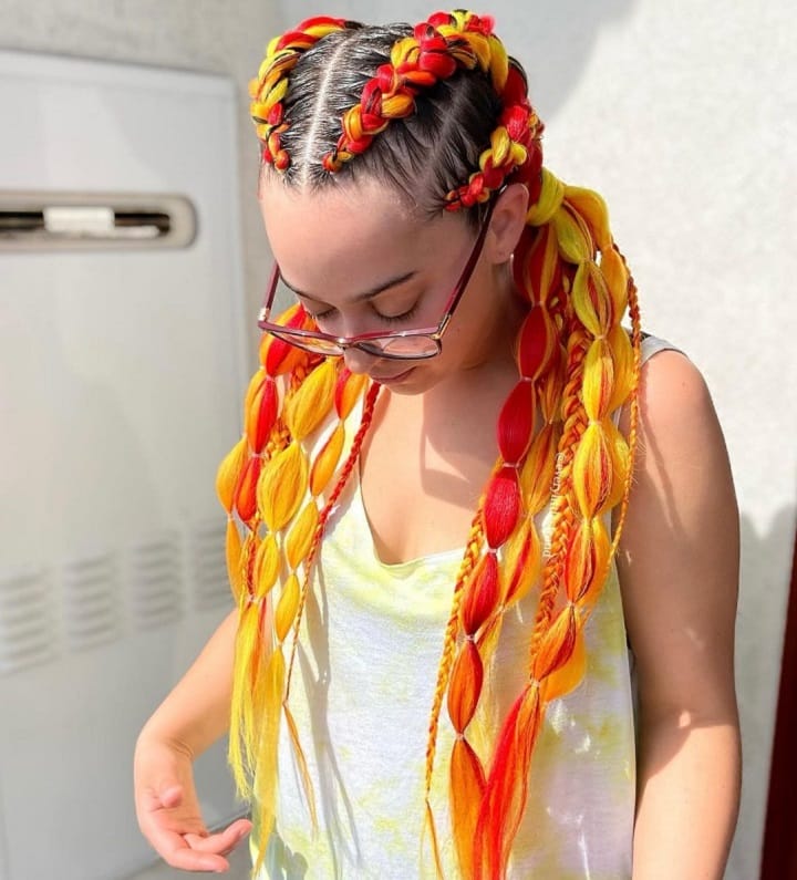 Flame Baddie Unusual Braids