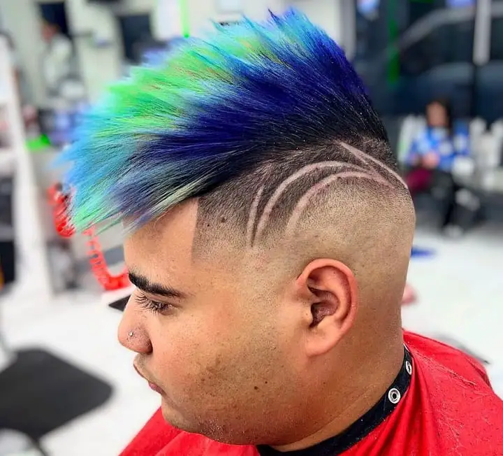 Gren Blue Highlights For Long Spikes