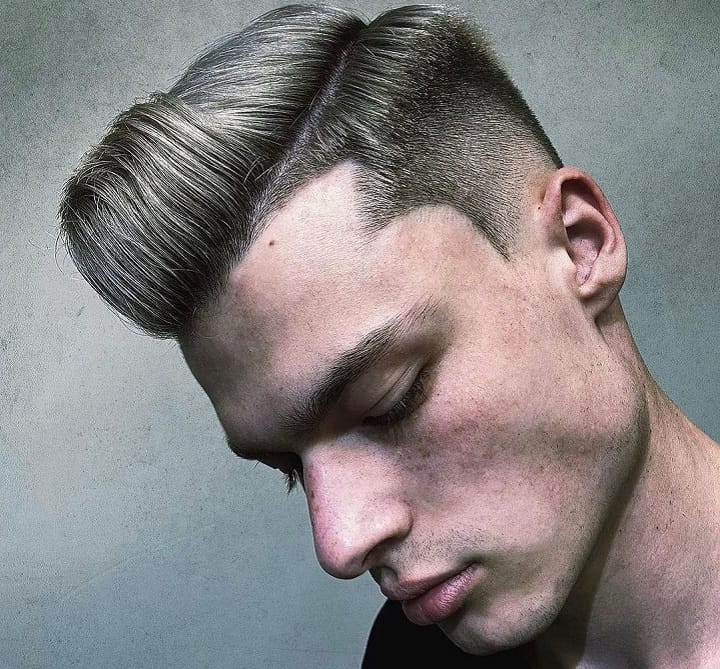 Hard Fade With Whirl Pomp