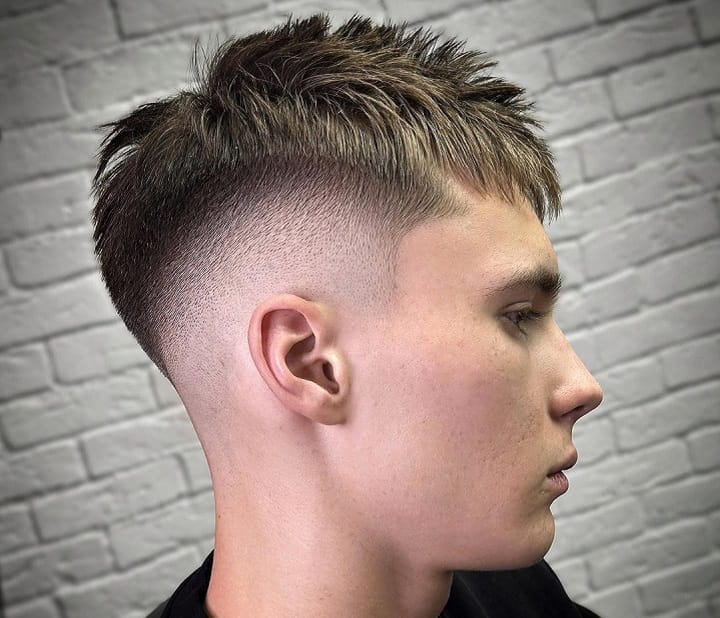 Mid Fade With Fringe 