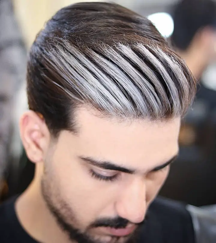 Silver Gray Quiff 