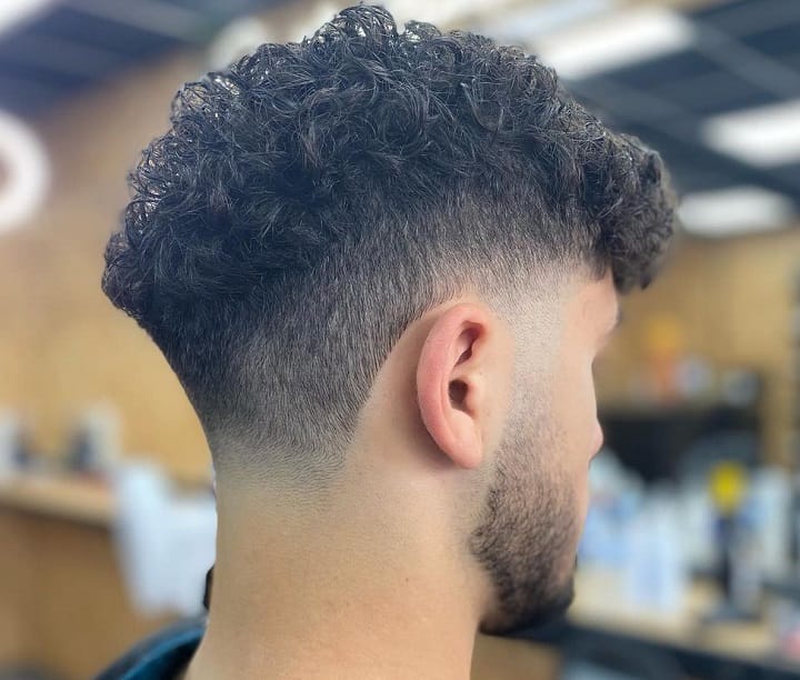 Taper Fade And Curly Perm