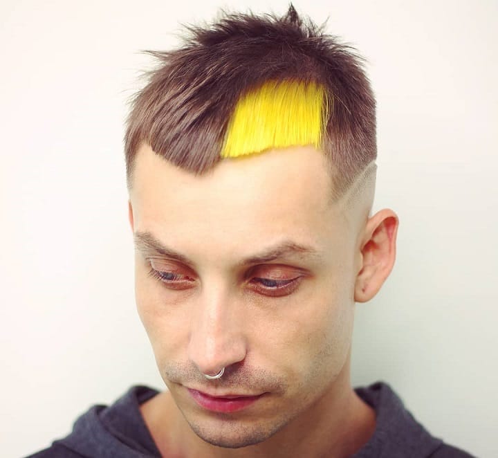 Ugly Yellow Part Micro Bangs