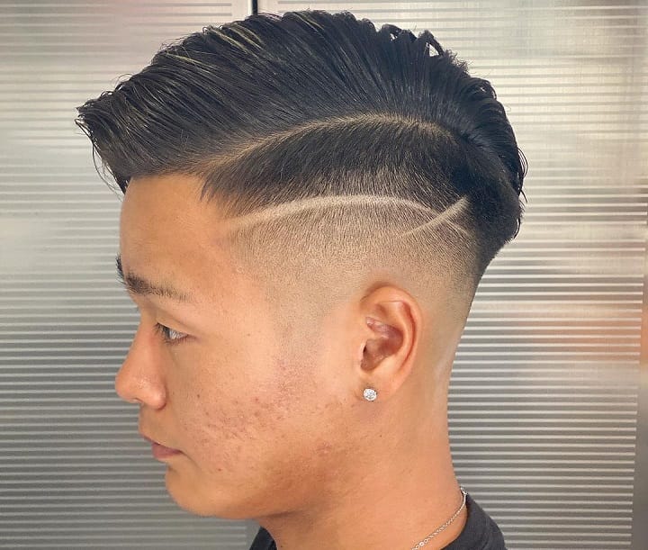 Neat Side Part Japanese Hairstyle