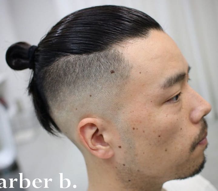 Top Knot Japanese Hairstyle