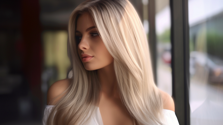 Cream Blonde Ombré Hair