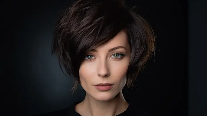 Edgy Layered Inverted Bob Hairstyle