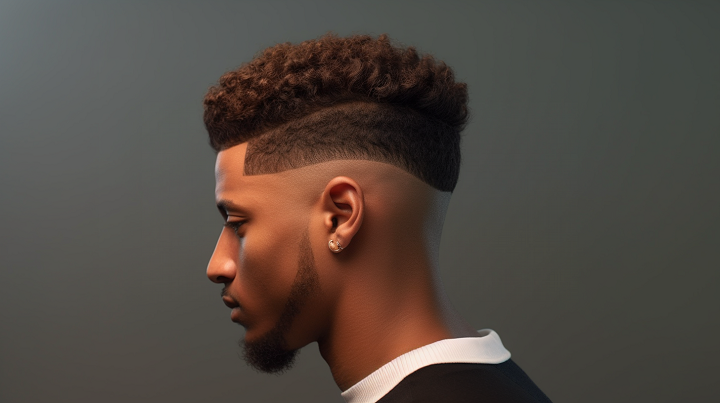 Frohawk Hair with Disconnected Undercut Design