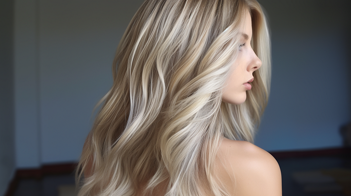 Frosted Blonde Balayage Hair