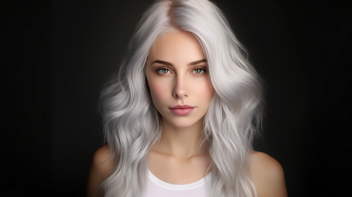 Ice-White Blonde Hair Color