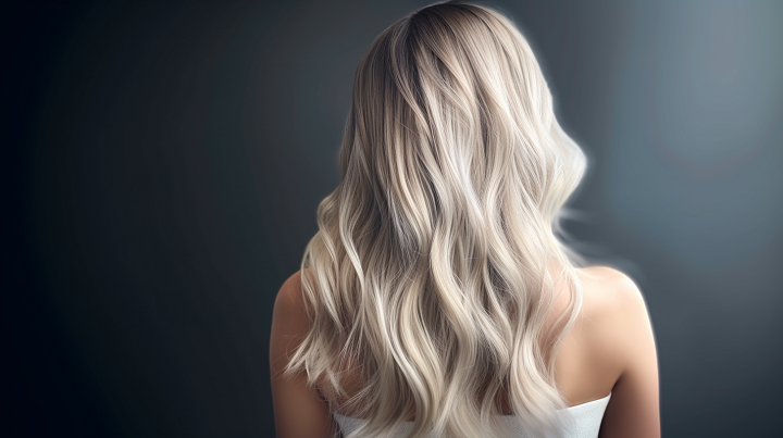 Long Icy Balayage Hair