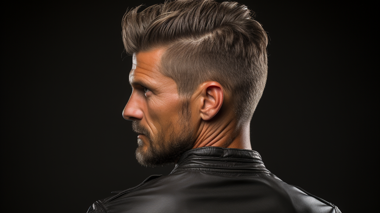 mid taper faux hawk haircut 