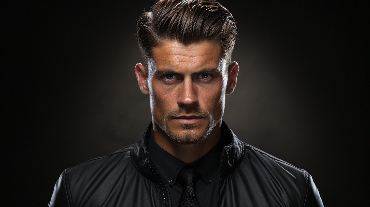 mid taper short hairstyle for men