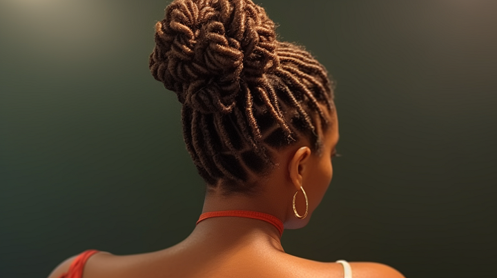 Topknot Sisterlocks Bun Haircut