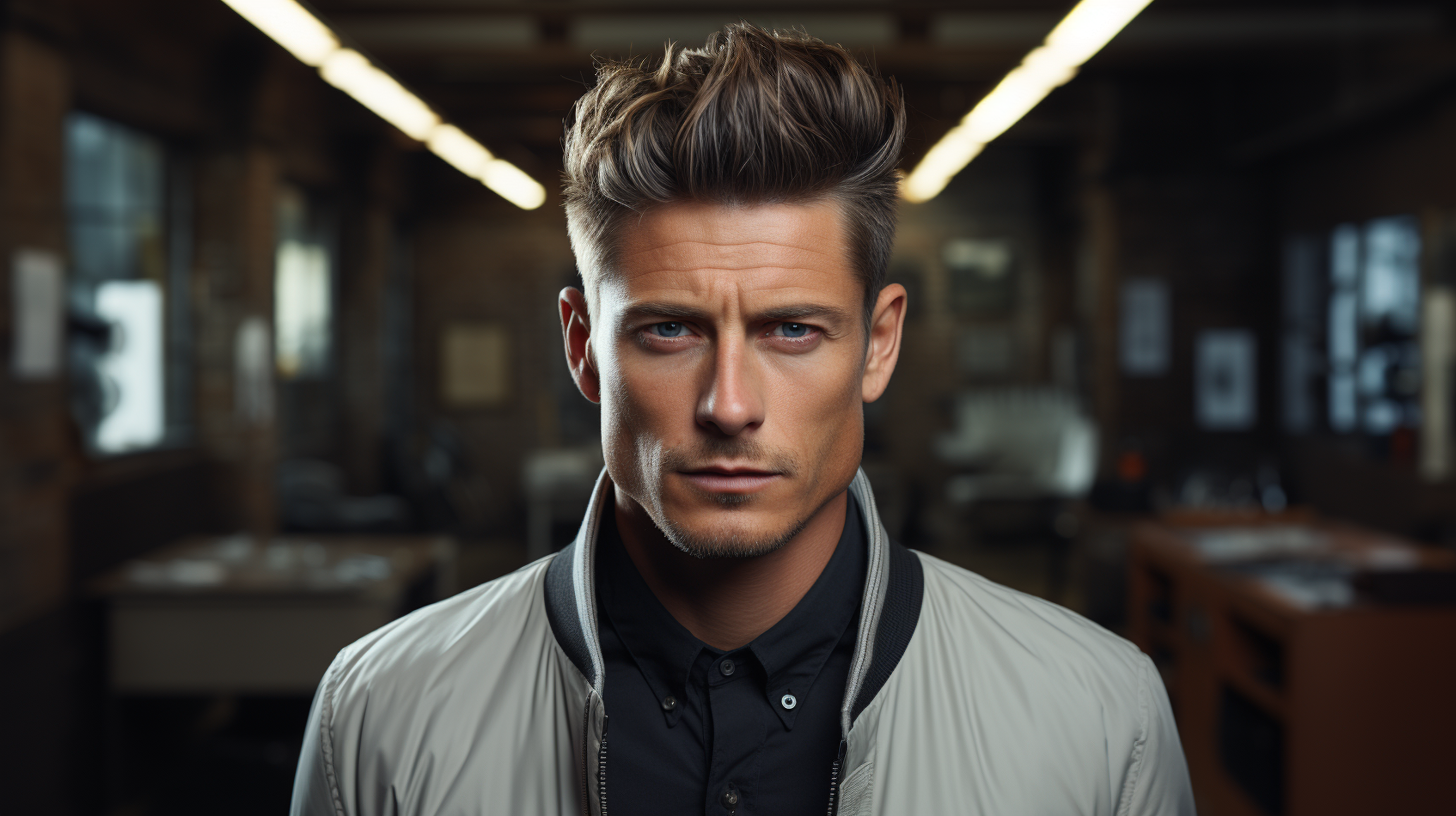 high taper quiff mens hairstyle
