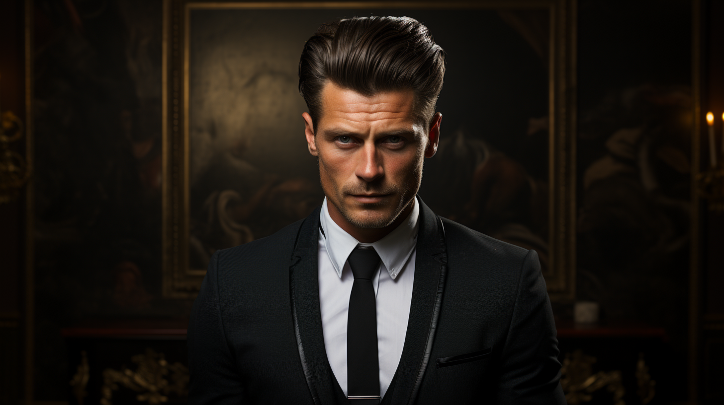 mid taper quiff haircut for men