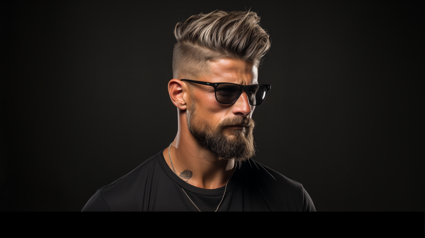 undercut mid taper hair for men